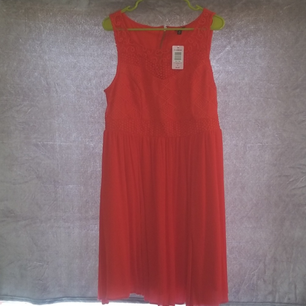 Torrid Crochet Gauze Tank Dress size 16